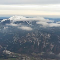 Flugwegposition um 13:39:24: Aufgenommen in der Nähe von Gemeinde Reichenau an der Rax, Österreich in 2387 Meter